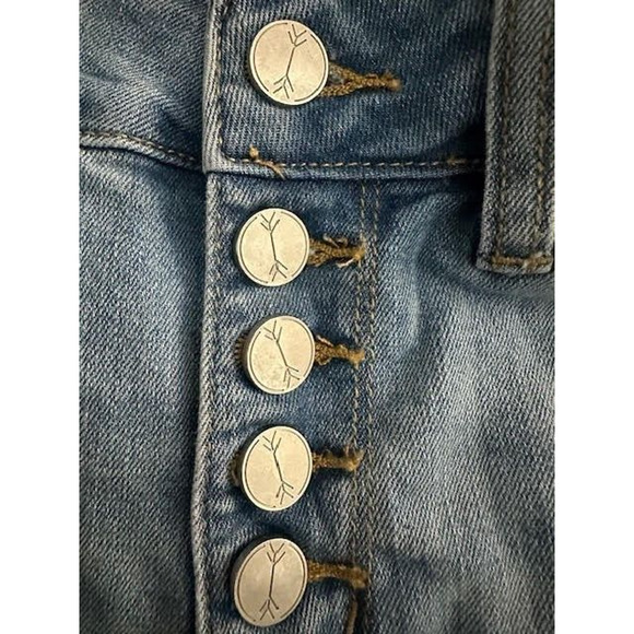 Ban Jara Blue Tapered Raw Hem High Rise Juniors Size 3/25 - Picture 8 of 10